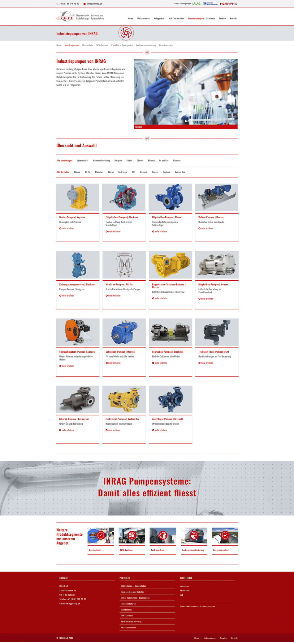 website irg Auswahl Pumpen
